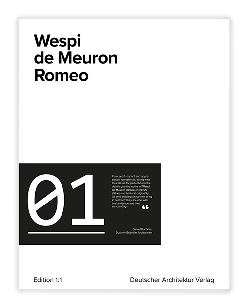 Cover Wespi de Meuron Romeo Edition 1:1